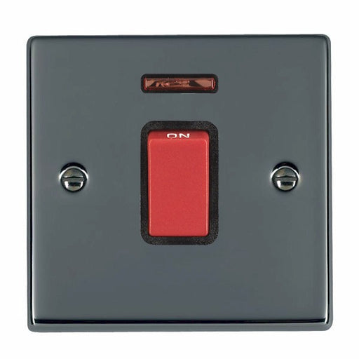 Hamilton 7845NB - Hart BK 1g 45A Double Pole+N Red Rkr/BL