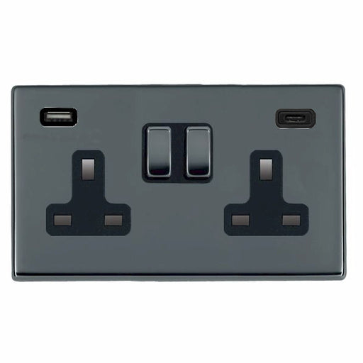 Hamilton 78CSS2USBCBK-B - Hart CFX BK DP SS2 + USB+ C USB BK-B