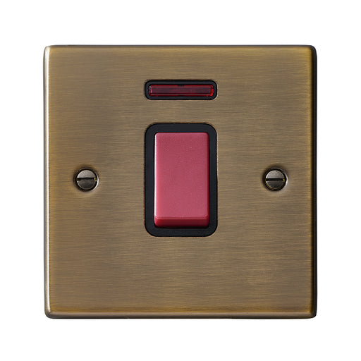 Hamilton 7945NB - Hart AB 1g 45A Double Pole+N Red Rkr/BL