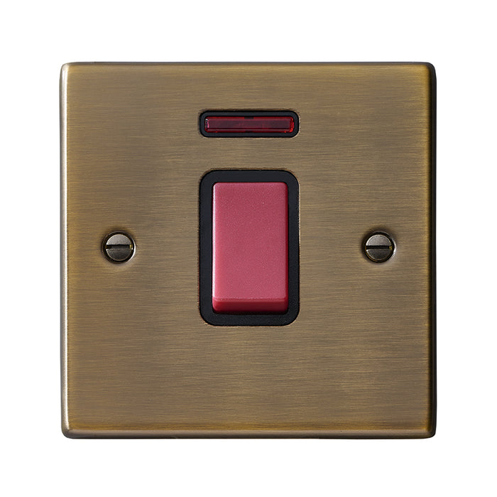 Hamilton 7945NB - Hart AB 1g 45A Double Pole+N Red Rkr/BL