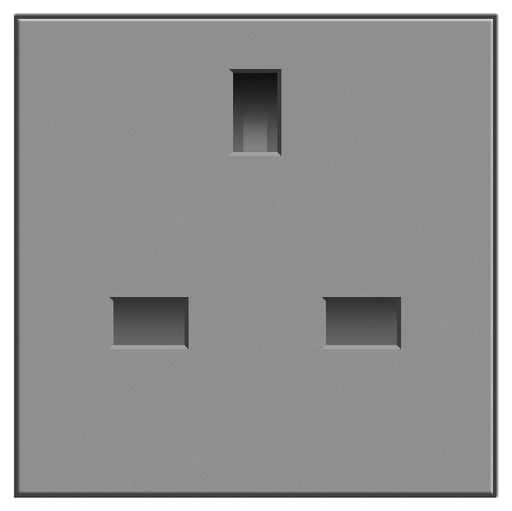 BG EMUKSG 13A Socket Unswitched Grey (50 X 50) - BG - sparks-warehouse