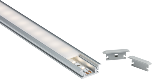 Knightsbridge 1MFLR 1M Aluminium Profile for LED Strip - Floor Recessed LED Strip Lights Knightsbridge - Sparks Warehouse
