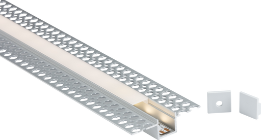 Knightsbridge 1MPLA 1M Aluminium Profile - Plaster-in Recessed  Sparks Warehouse - Sparks Warehouse