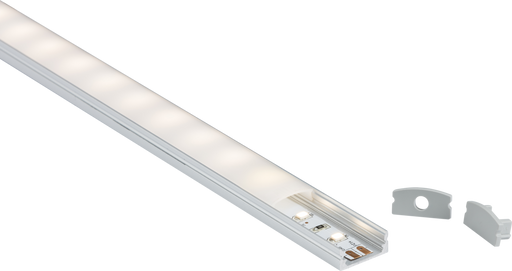 Knightsbridge 2MSUR 2M Aluminium Profile for LED Strip - Surface Mount Flat LED Strip Lights Knightsbridge - Sparks Warehouse
