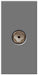 BG EMNSTVG Single Co-Axial Female Grey (25 X 50mm) - BG - sparks-warehouse