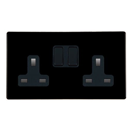 Hamilton 7BCSS2BL-B - HCFX Col BL 2g 13A DP Swt Skt BL/BL