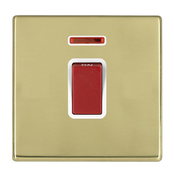 Hamilton 7G2145NW - Hart G2 PB 1g 45A Dbl Pole+N Red Rkr/WH