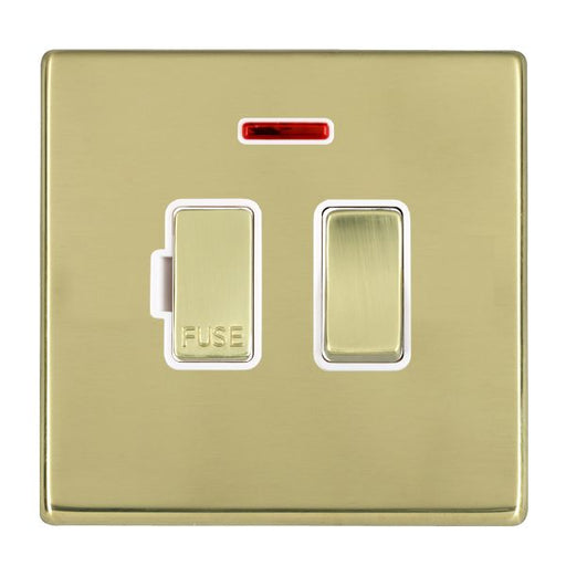 Hamilton 7G21SPNPB-W - Hart G2 PB 13A DP Fused Spur+N PB/WH