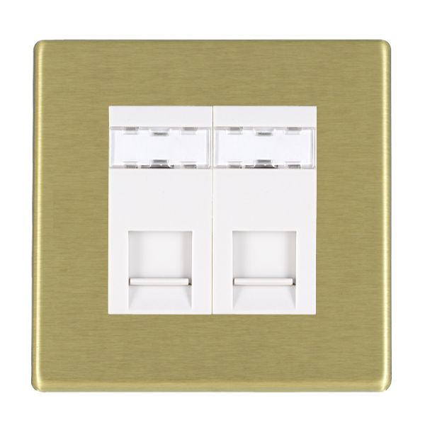 Hamilton 7G222J45W - Hart G2 SB 2g RJ45 CAT5E Unshielded WH