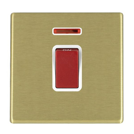 Hamilton 7G2245NW - Hart G2 SB 1g 45A Dbl Pole+N Red Rkr/WH