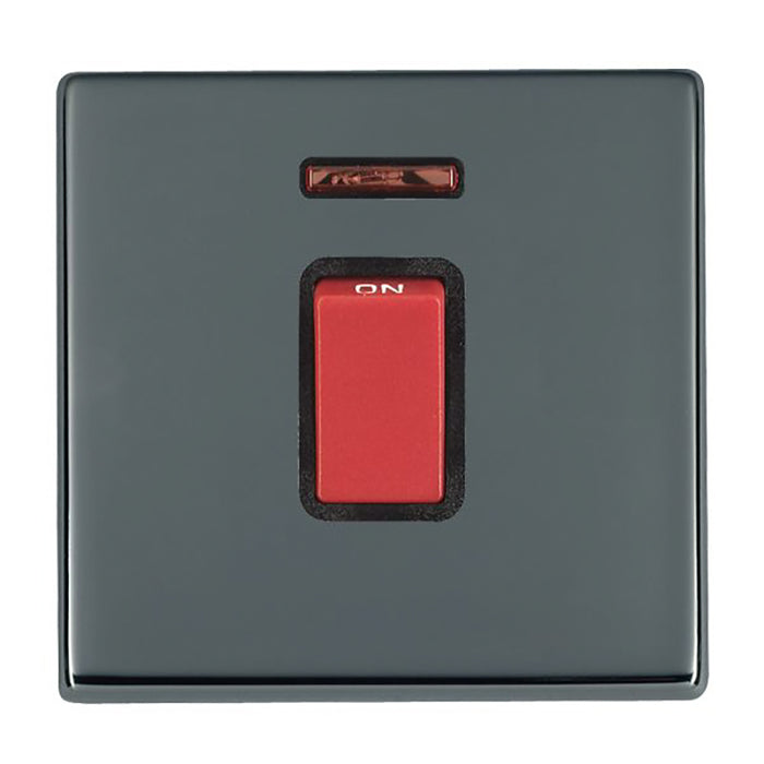 Hamilton 7G2845NB - Hart G2 BK 1g 45A Dbl Pole+N Red Rkr/BL