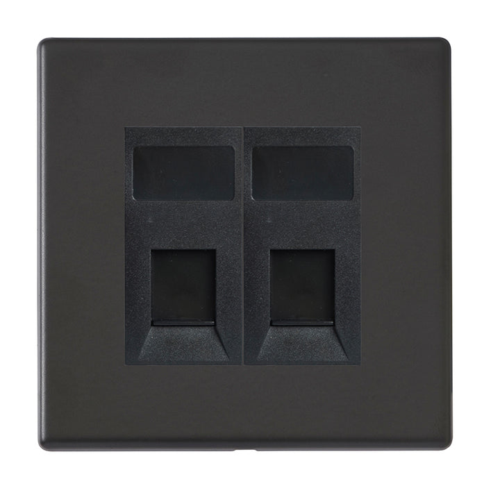 Hamilton 7G2MB2J45B - Hart G2 MB 2g RJ45 CAT5E Unshielded BL