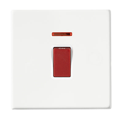 Hamilton 7G2MW45NW - Hart G2 MW 1g 45A Dbl Pole+N Red Rkr/WH