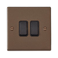 Hamilton 7RBR22BL-B - Hart Rich Brz 2g 10AX 2 Way Rkr Blk/Blk