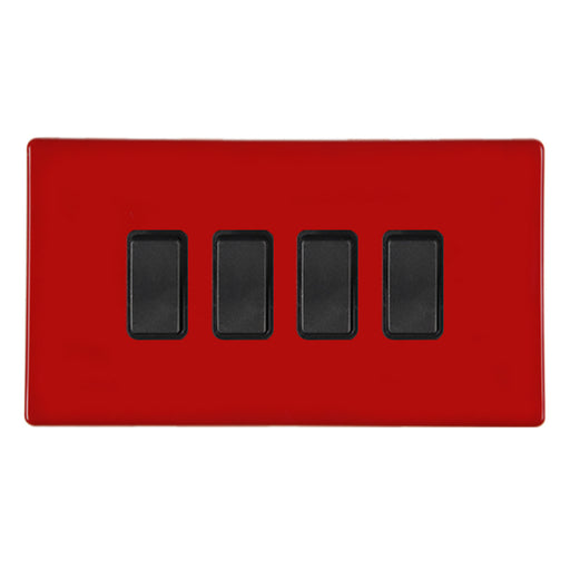 Hamilton 7RCR24BL-B - HCFX Col Red Rkr 2 Way 4g 10AX BL/BL