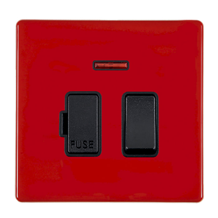 Hamilton 7RCSPNBL-B - HCFX Col Red 13A DP Fused Spur+N BL/BL