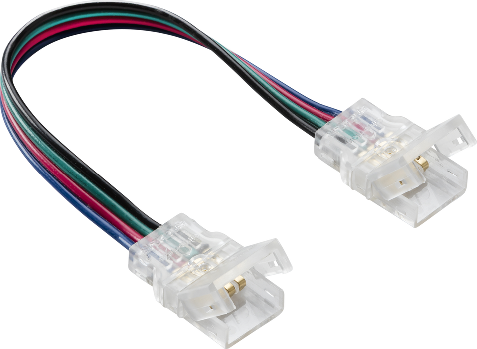 Knightsbridge LFCONIP4FX 12V / 24V IP65 LED Flex Strip to Strip 150mm Connector - CCT / RGB  Sparks Warehouse - Sparks Warehouse