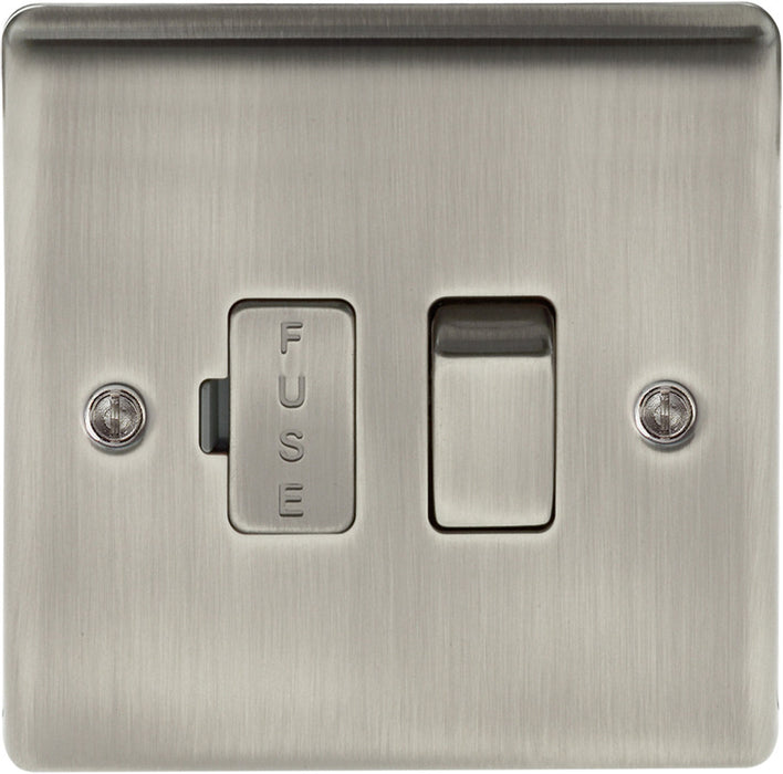 BG Nexus NBI50 Metal brushed Iridium 13A Switched Connection Unit - BG - Sparks Warehouse