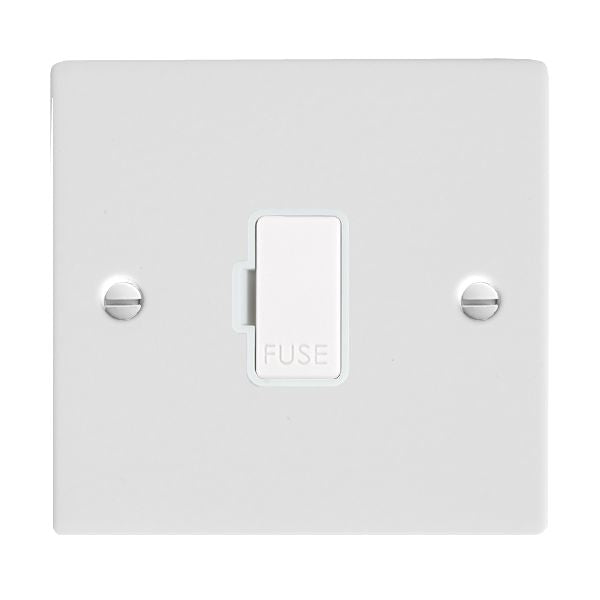 Hamilton 80FOWH-W - Sher Glo/Wh 1g 13A Fuse Only WH/WH