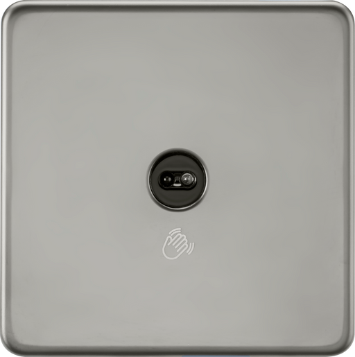 Knightsbridge SFTS1BN Screwless 1-way Touchless Switch - Black Nickel KB Knightsbridge - Sparks Warehouse