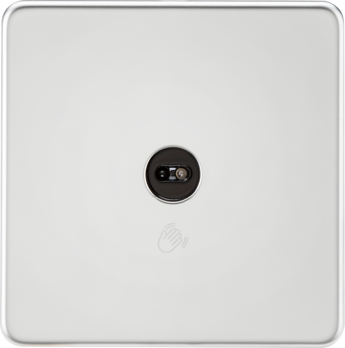 Knightsbridge SFTS1PC Screwless 1-way Touchless Switch - Polished Chrome KB Knightsbridge - Sparks Warehouse