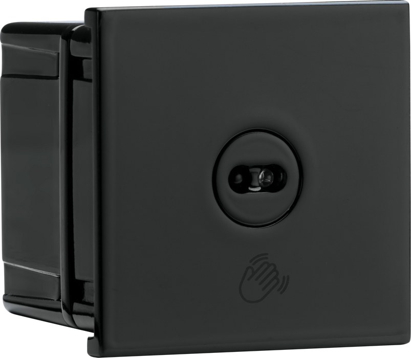 Knightsbridge NETTS1BK 1G 1-Way Touchless Gesture Switch Module 50 x 50mm - Black Faceplates Knightsbridge - Sparks Warehouse