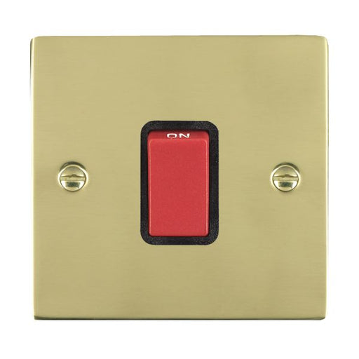 Hamilton 8145B - Sher PB 1g 45A Double Pole Red Rkr/BL