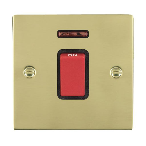 Hamilton 8145NB - Sher PB 1g 45A Double Pole+N Red Rkr/BL