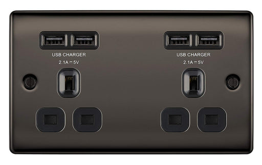 BG NBN24U44B Socket 2G 4xUSB 13A 2x2.1A - BG - Sparks Warehouse