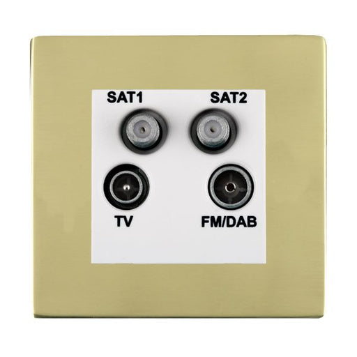 Hamilton 81CDENTW - Sher CFX PB Non-Isolated TV+FM+2XSAT WH