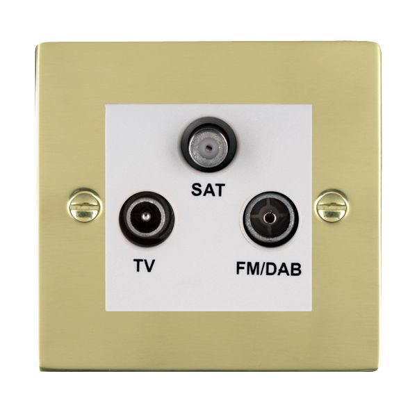 Hamilton 81DTRIDW - Sher PB Non-Isolat DAB TV+FM+SAT WH