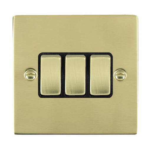 Hamilton 81R23PB-B - Sher PB 3g 10AX 2 Way Rkr PB/BL