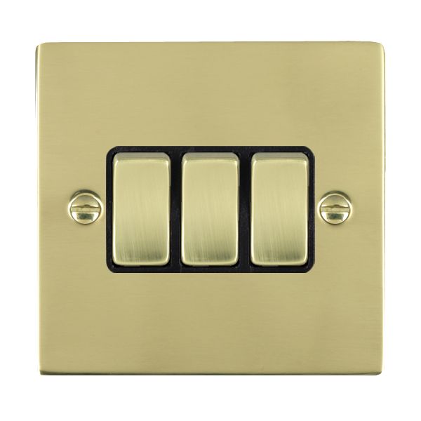 Hamilton 81R23PB-B - Sher PB 3g 10AX 2 Way Rkr PB/BL