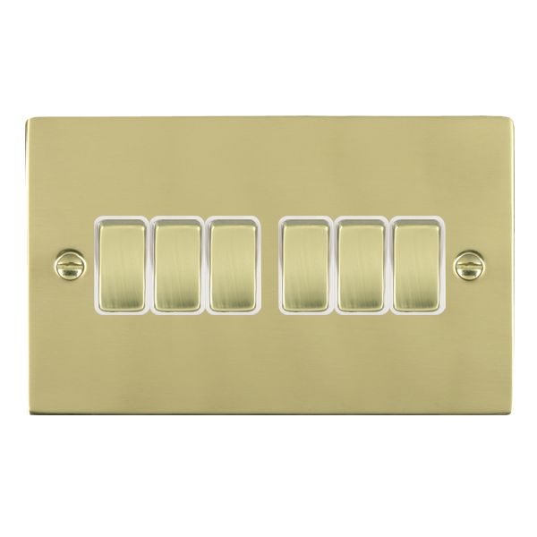 Hamilton 81R26PB-W - Sher PB 6g 10AX 2 Way Rkr PB/WH