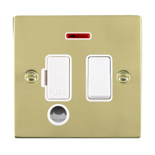 Hamilton 81SPNCWH-W - Sher PB 13A DP Fuse SP+N+CO WH/WH