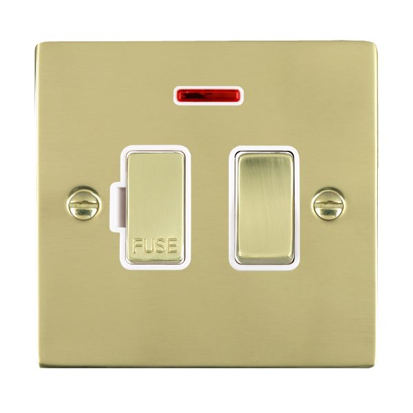 Hamilton 81SPNPB-W - Sher PB 13A DP Fused Spur+N PB/WH