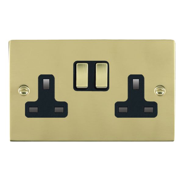 Hamilton 81SS2PB-B - Sher PB 2g 13A DP Swt Skt PB/BL