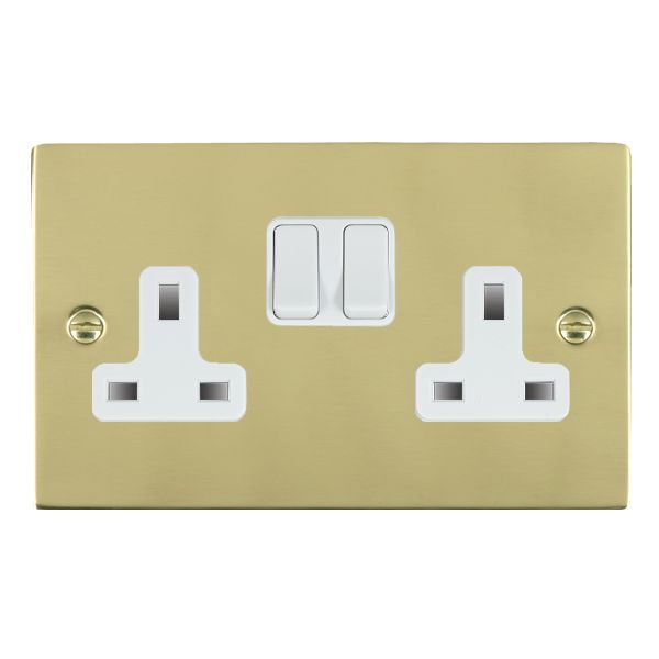 Hamilton 81SS2WH-W - Sher PB 2g 13A DP Swt Skt WH/WH