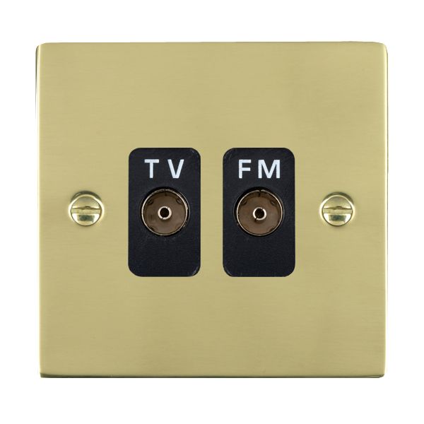 Hamilton 81TVFMB - Sher PB Isolat TV/FM Diplex 1in/2out BL