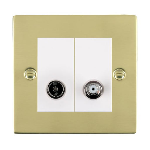 Hamilton 81TVSATW - Sher PB 2g N-Isol TV+Sat 2in/2out WH