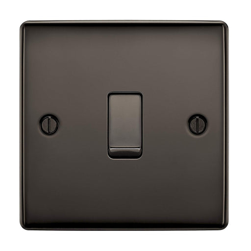 BG Nexus NBN13 Black Nickel 10AX Plate Switch Intermediate - BG - sparks-warehouse