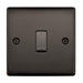 BG Nexus NBN13 Black Nickel 10AX Plate Switch Intermediate - BG - sparks-warehouse