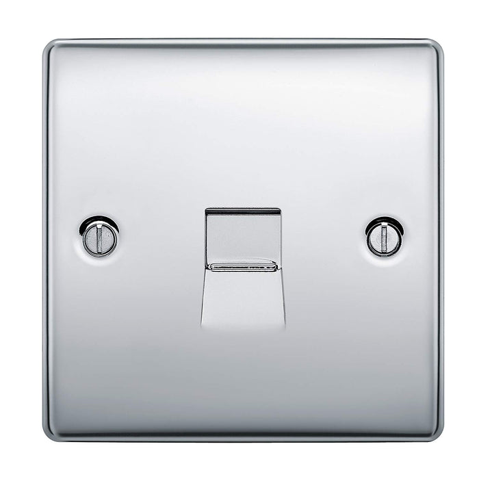 BG Nexus NPCBTM1 Polished Chrome 1 Gang Telephone Socket Master Screw Type - BG - sparks-warehouse