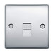 BG Nexus NPCBTM1 Polished Chrome 1 Gang Telephone Socket Master Screw Type - BG - sparks-warehouse