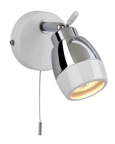 Firstlight 8201WH Marine Single Spot (Switched) - White with Chrome - Firstlight - sparks-warehouse