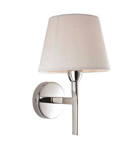 Firstlight 8217PST Transition Single Wall - Polished Steel with Cream Shade - Firstlight - sparks-warehouse