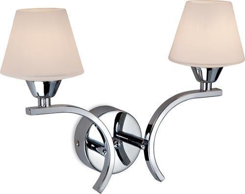Firstlight 8229CH Gina 2 Light Wall - Chrome with Opal Glass - Firstlight - sparks-warehouse