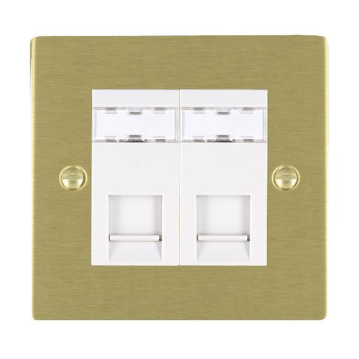 Hamilton 822J12W - Sher SB 2g RJ12 Outlet-Unshield WH