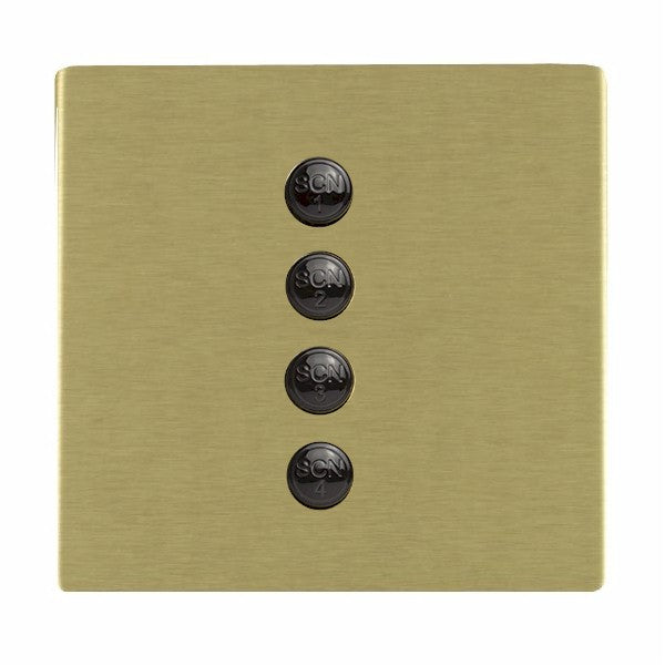 Hamilton 82C4SL-BL - Sm-Lig Sheer CFX Satin Brass 4SL Black