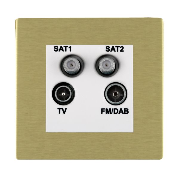 Hamilton 82CDENTW - Sher CFX SB Non-Isolated TV+FM+2XSAT WH